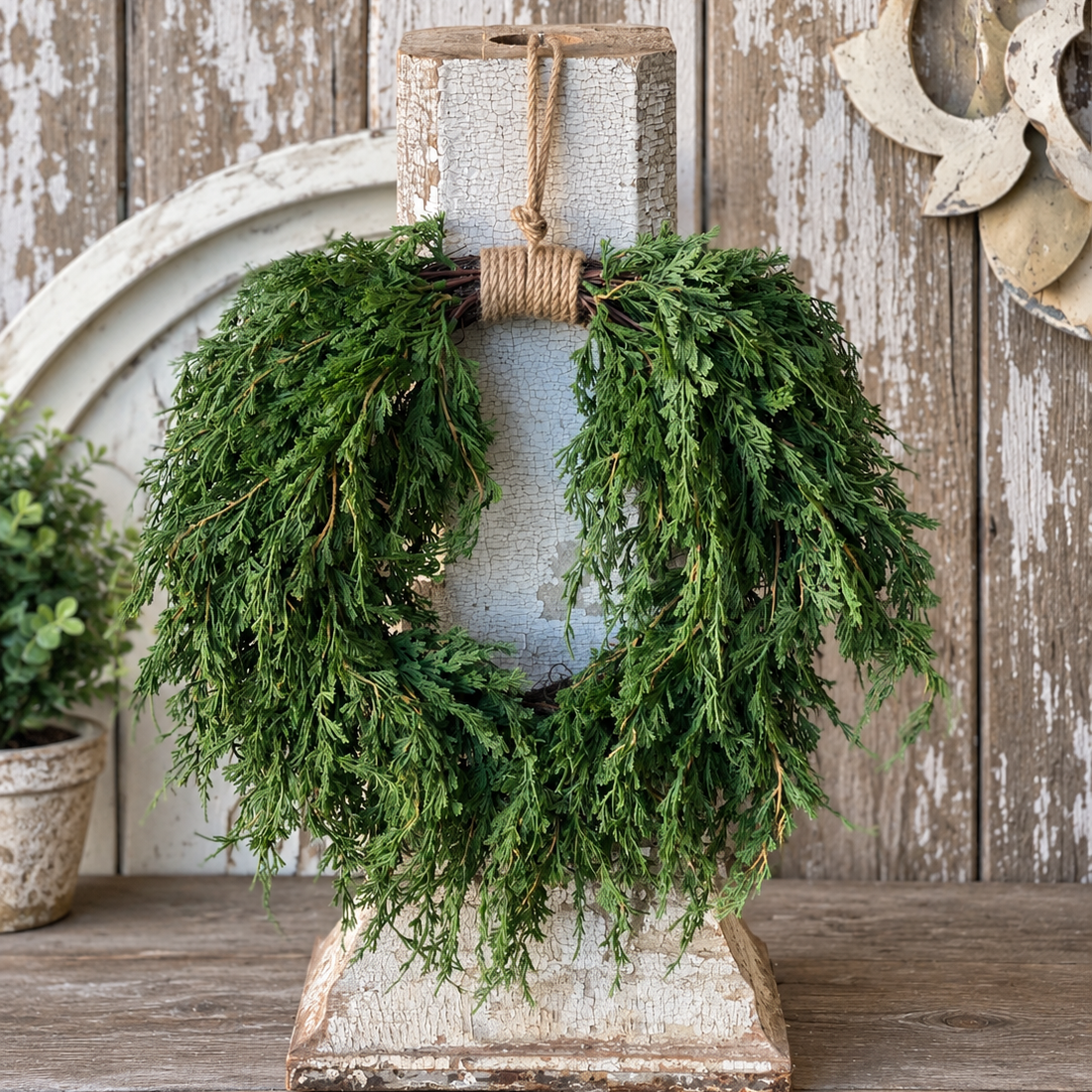 Emerald Falls Hanging Wreath