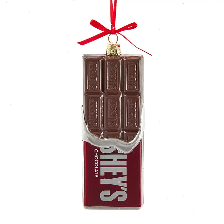 Hershey's Bar Glass Ornament
