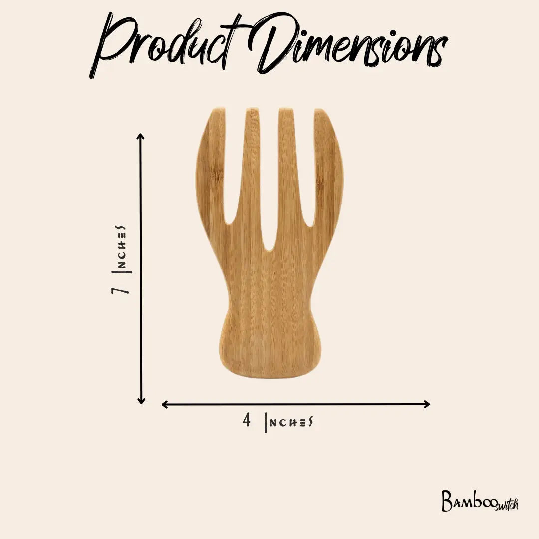Bamboo Salad Hands Set