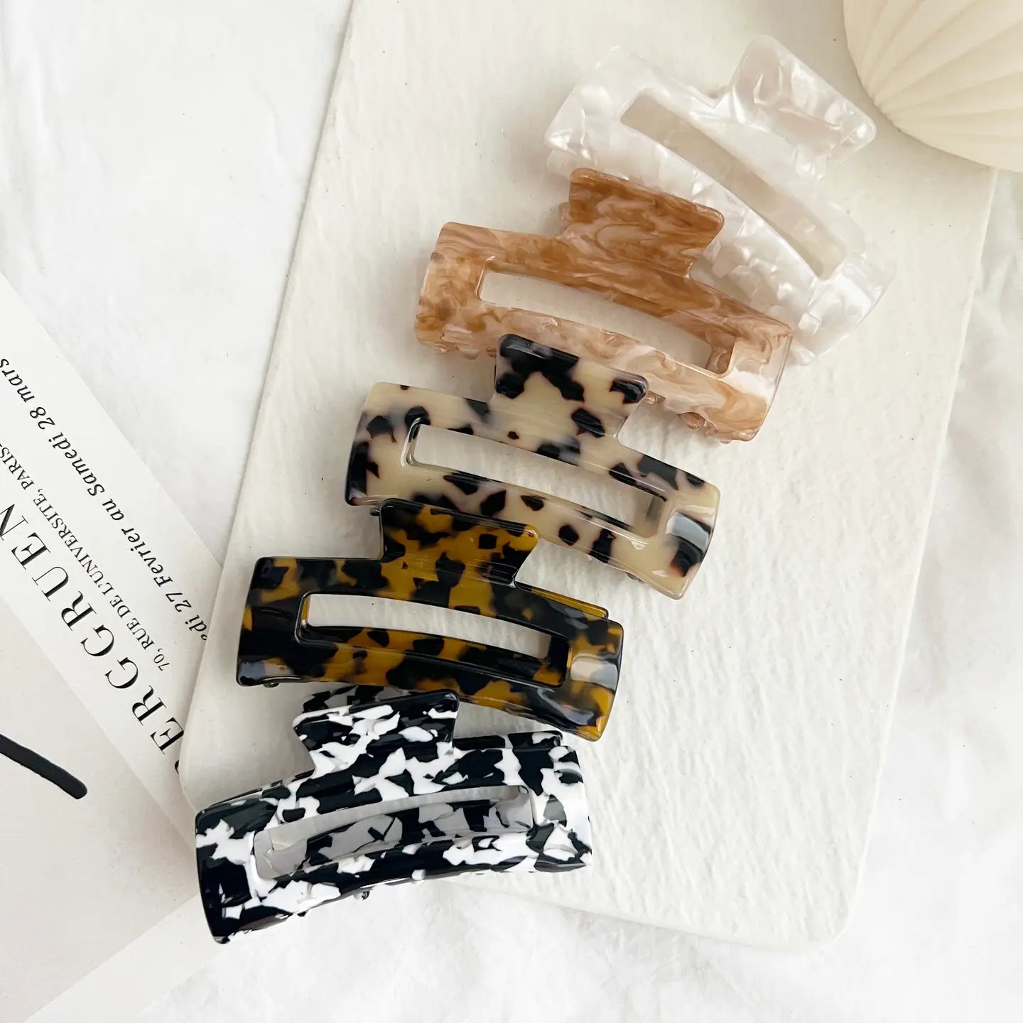 Assorted Acetate Regular Size Hair Clip