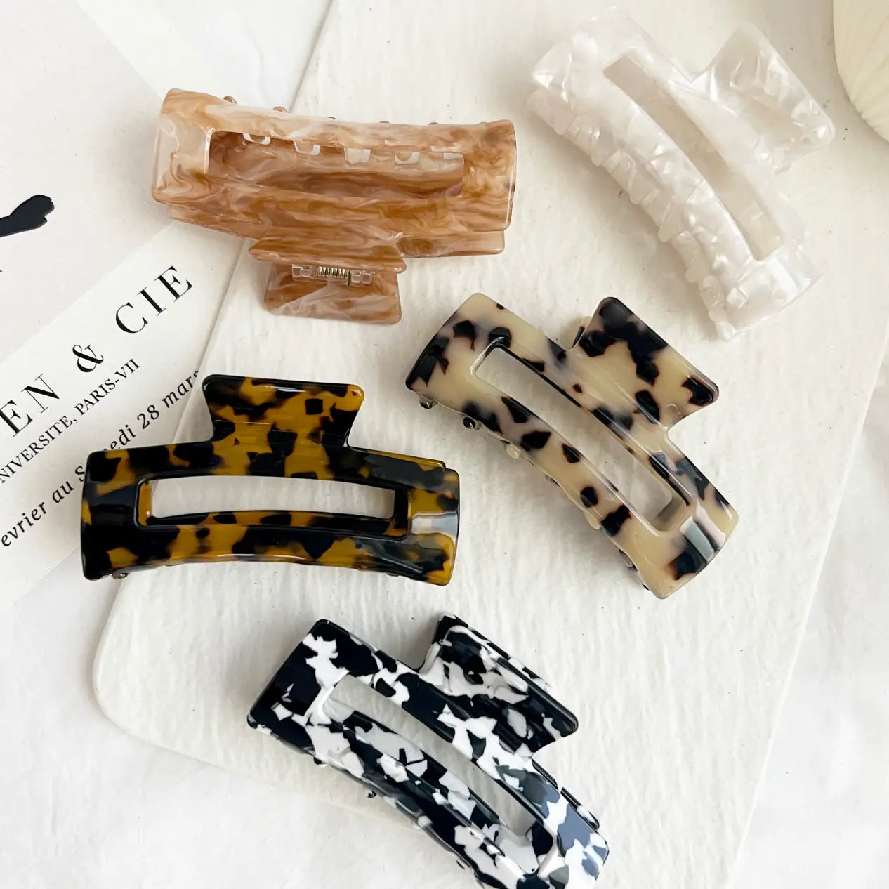 Assorted Acetate Regular Size Hair Clip
