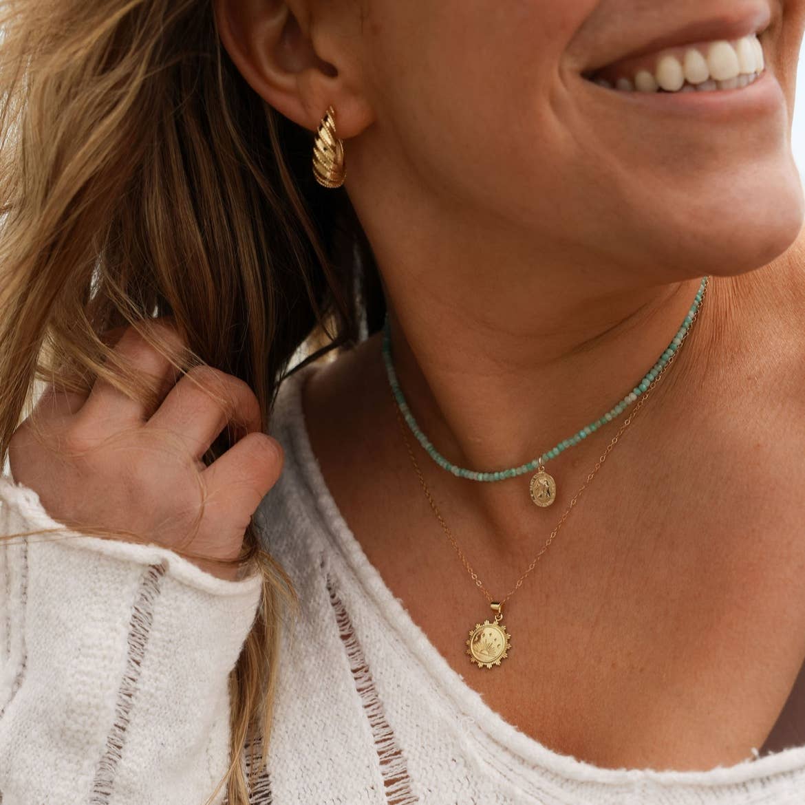 Ryan Croissant Hoops Earrings