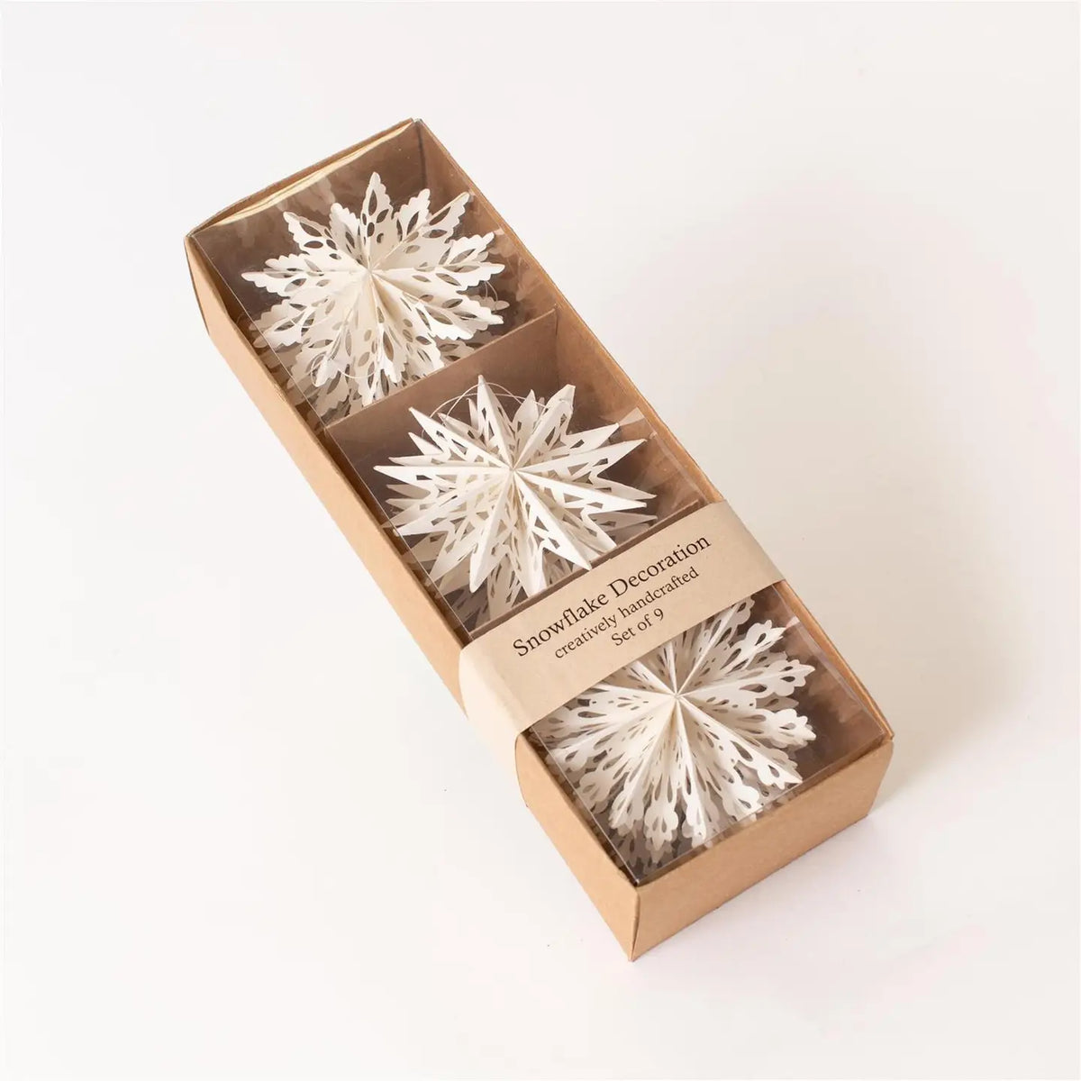 Classic Paper 4" Snowflake Ornaments