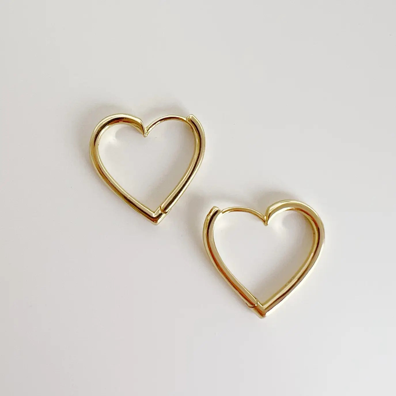 Love Heart Hoops Earrings