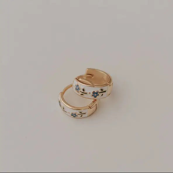 Daphne Tea Cup Hoops
