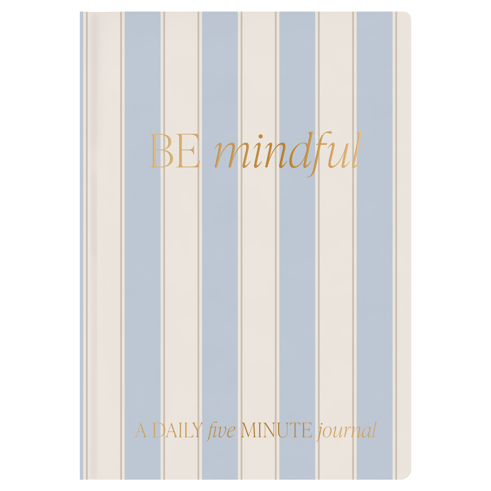 Be Mindful Prompted Journal - Blue Stripe