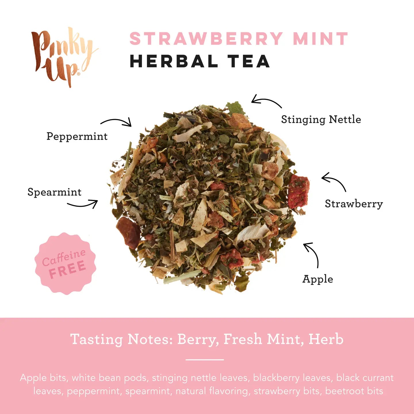 Strawberry Mint Herbal Tea - 15 Sachets