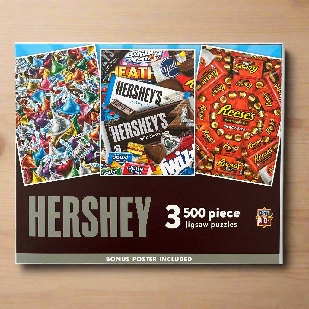 Hershey 500 Piece Jigsaw Puzzles 3 Pack