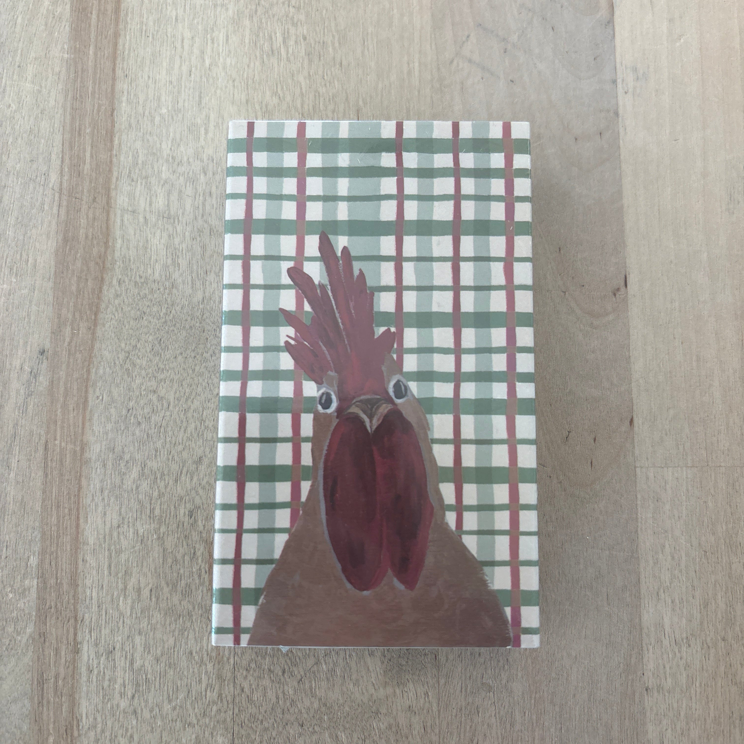 Safety Matches in Embossed Matchbox with Holiday Pattern & Animal