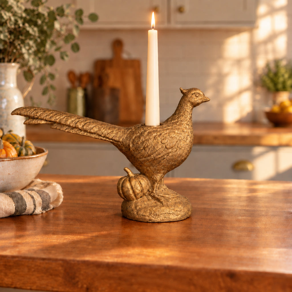 Pheasant Candle Holder