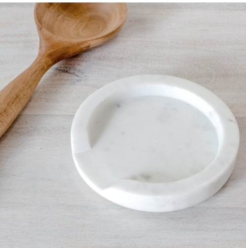 White Marble Spoon Rest