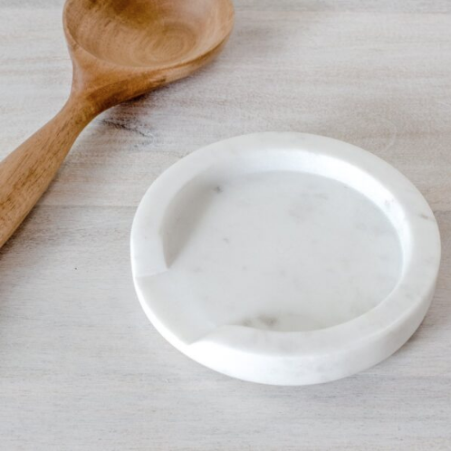 White Marble Spoon Rest