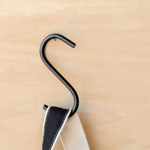4" Black "S" Hook