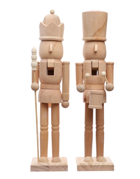 Wood Nutcracker, Natural, 2 Styles