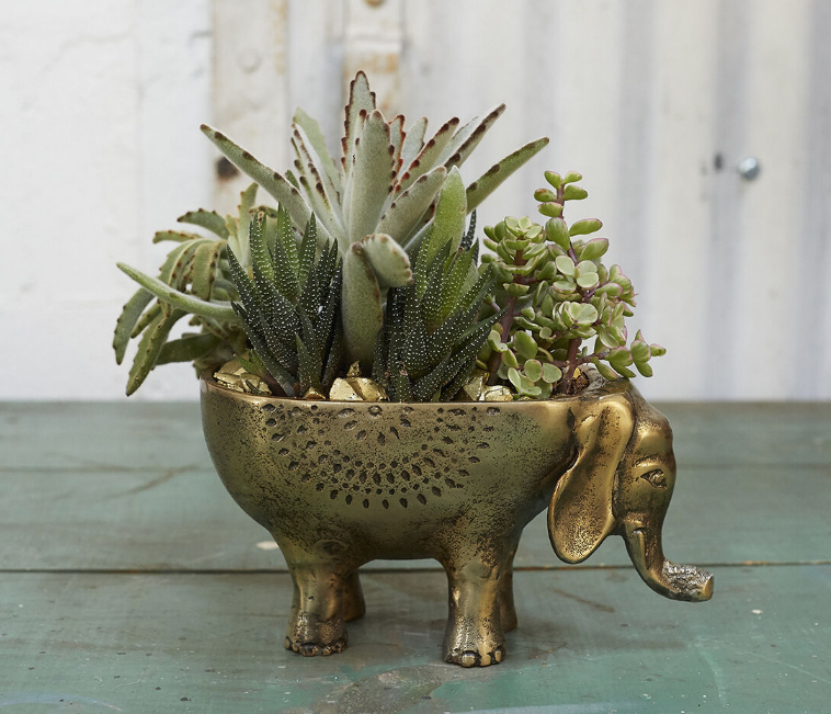 Ezzie Elephant Planter