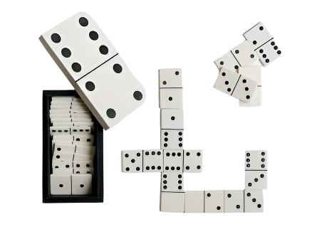 Resin Box with Dominoes