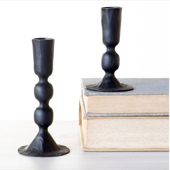 Black Candle Holders