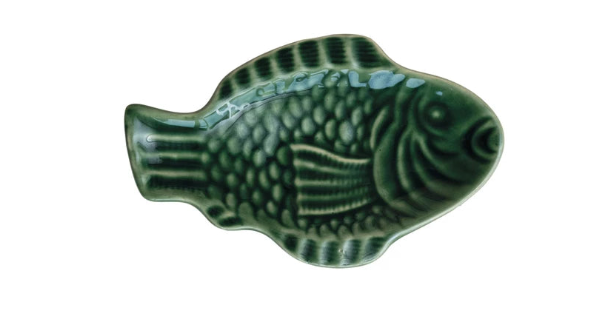 Stoneware Fish Shaped Dish, 2 Colors