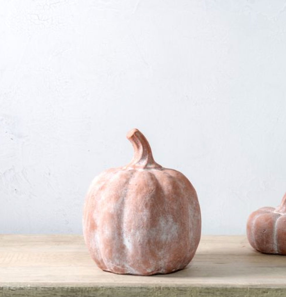 8" Terracotta Pumpkin