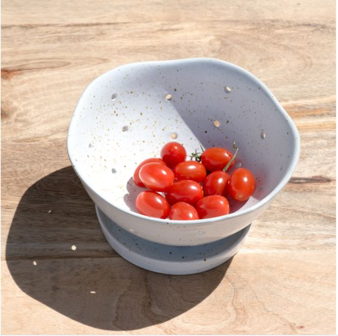 White Ceramic Colander