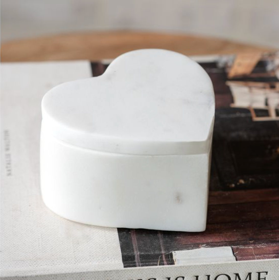 Marble Heart Box