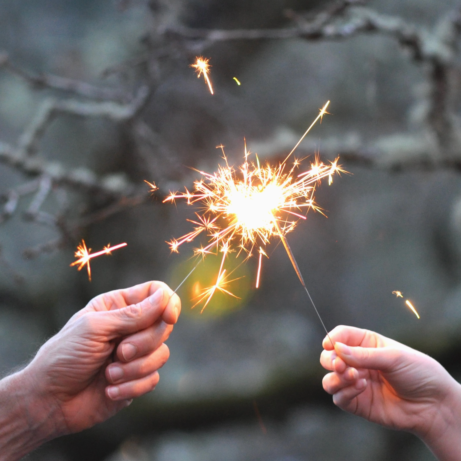 Single gold wish sparkler