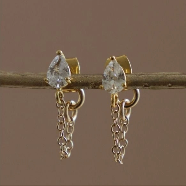Eloise Chain Wrap Earrings