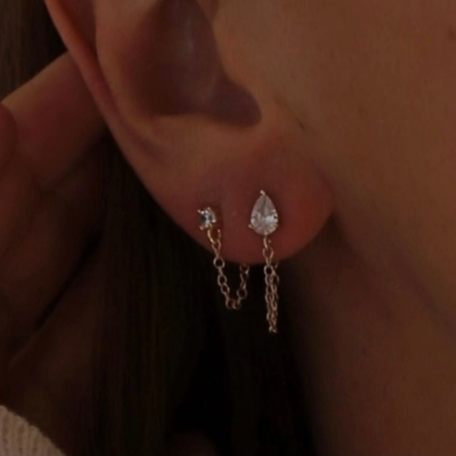 Eloise Chain Wrap Earrings
