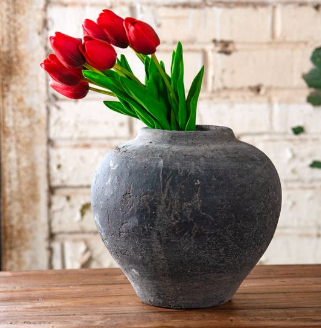 Charcoal Plum Vase