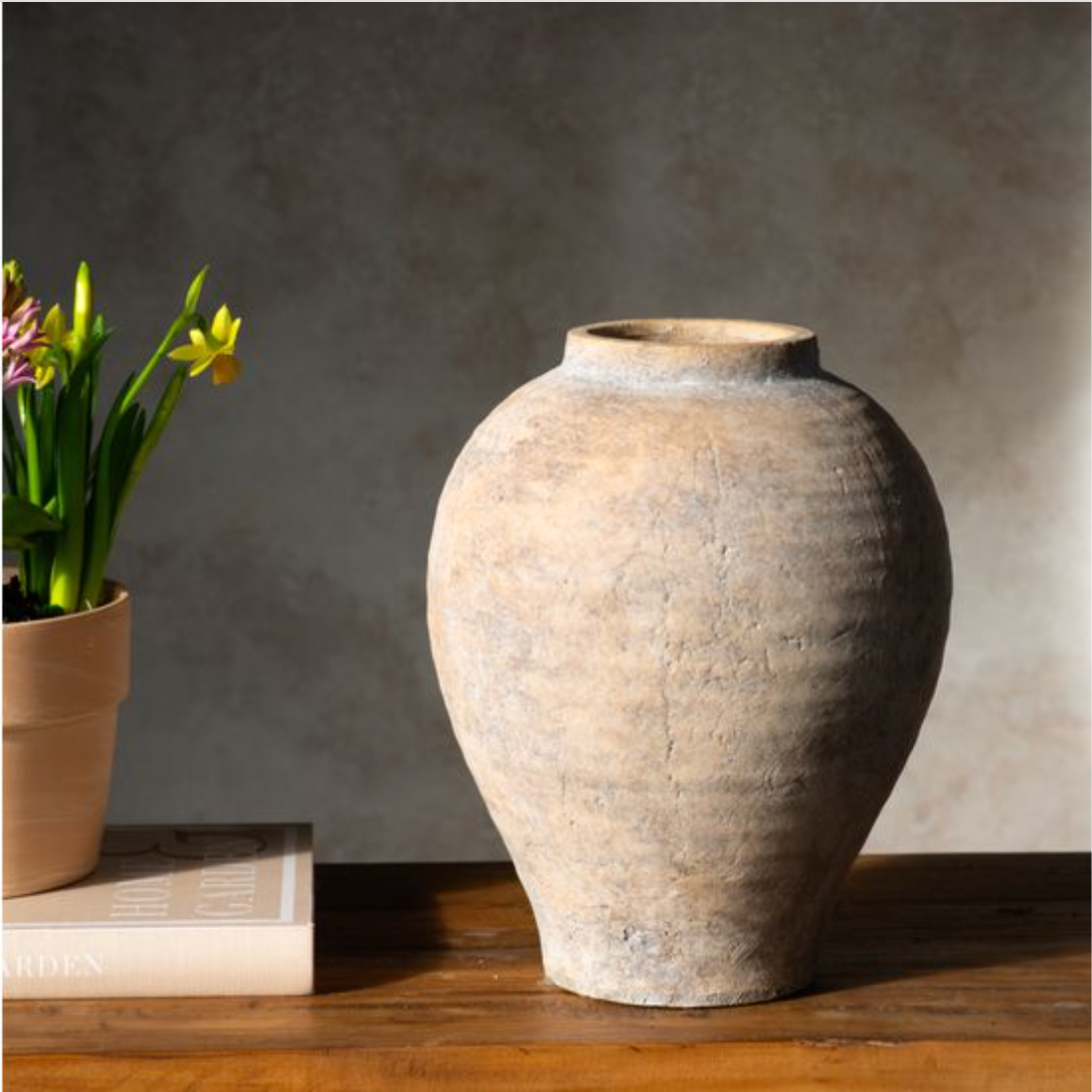Terracotta Plume vase