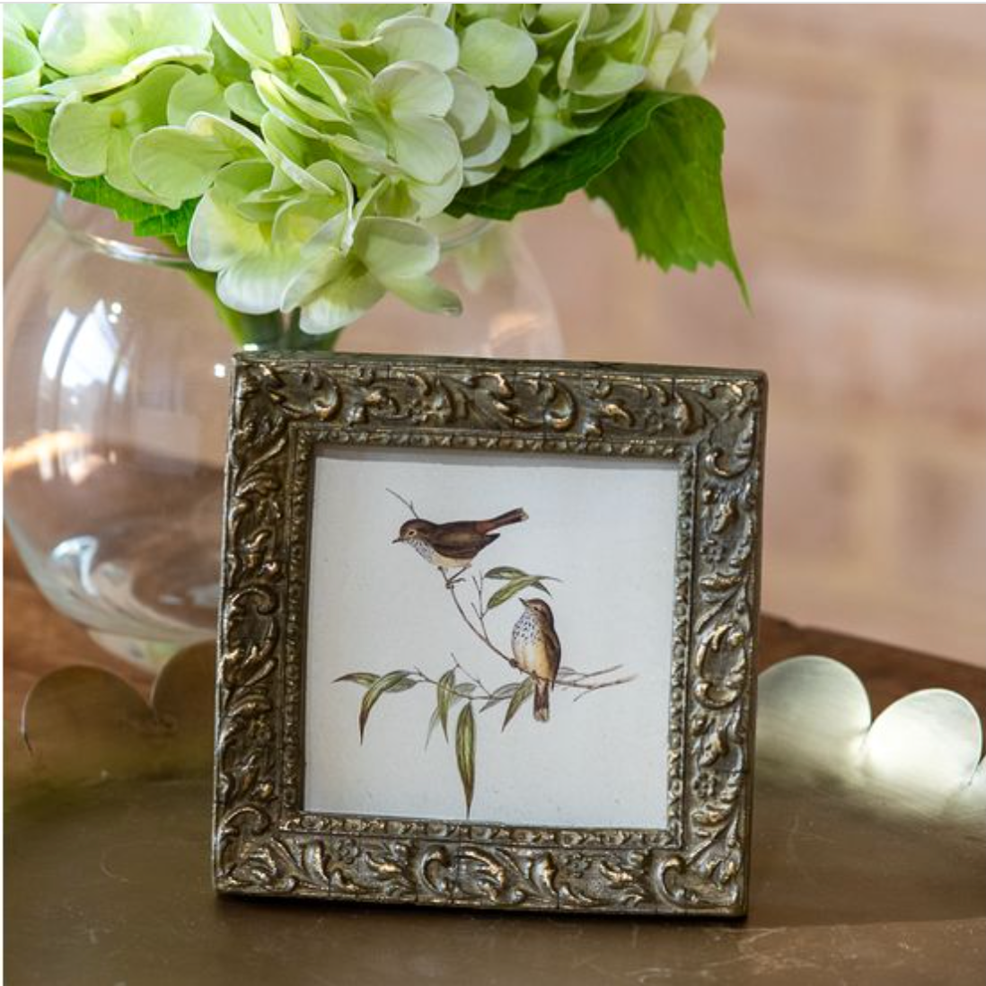 Antique Gold Square Photo Frame
