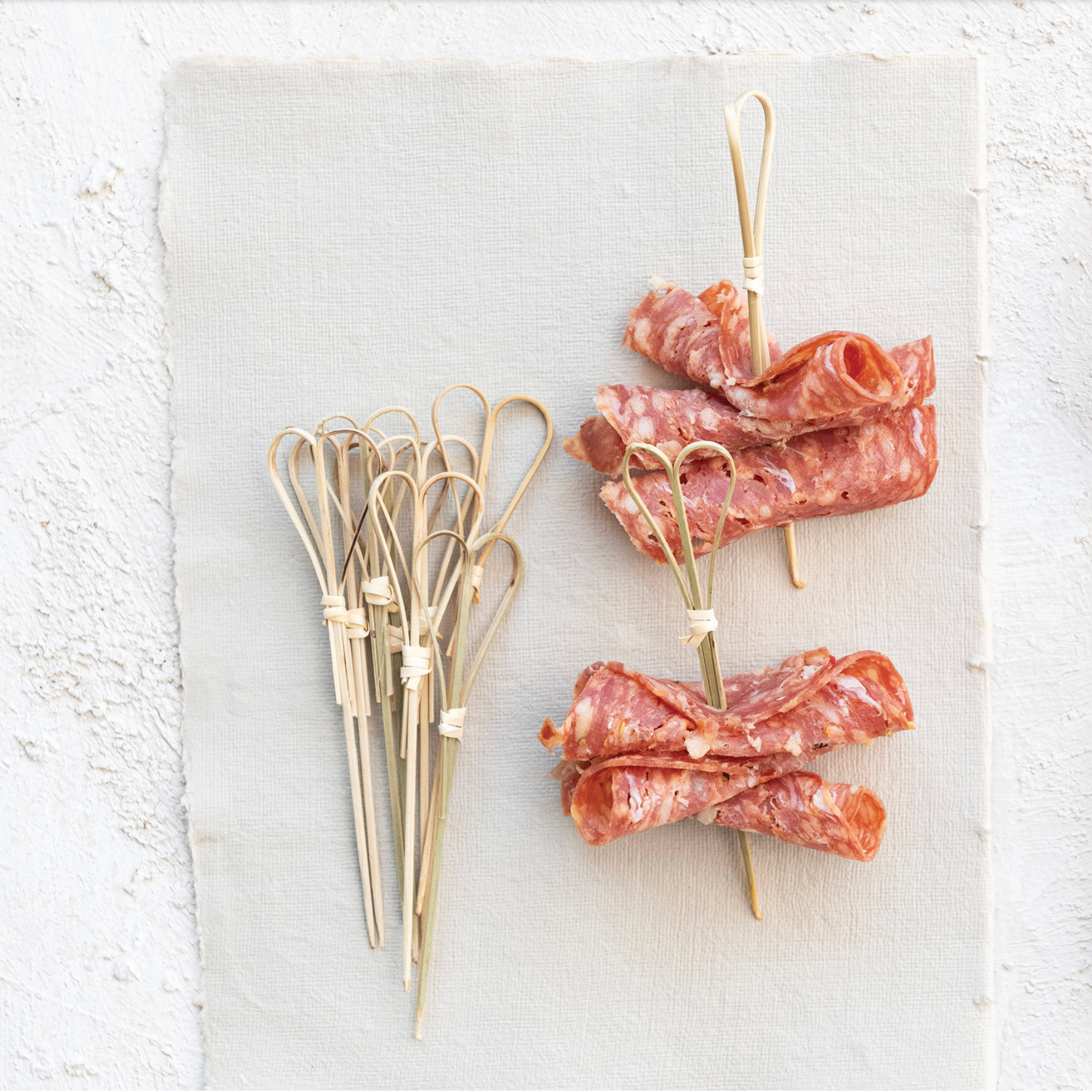 Skewers with Heart Shaped Handles, Set of 50