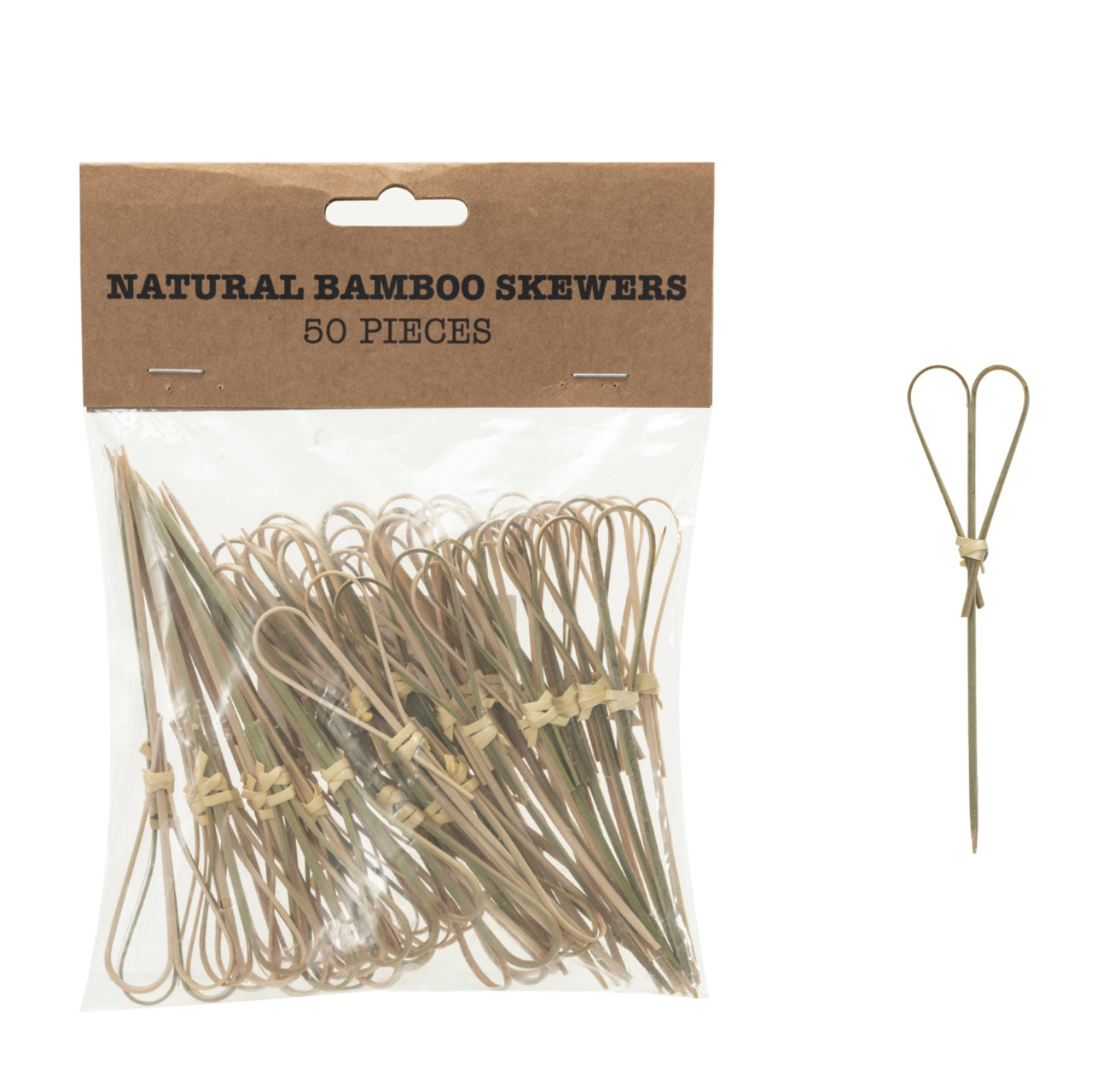 Skewers with Heart Shaped Handles, Set of 50