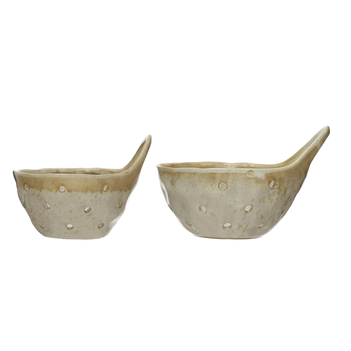 Stoneware Colander with Handle