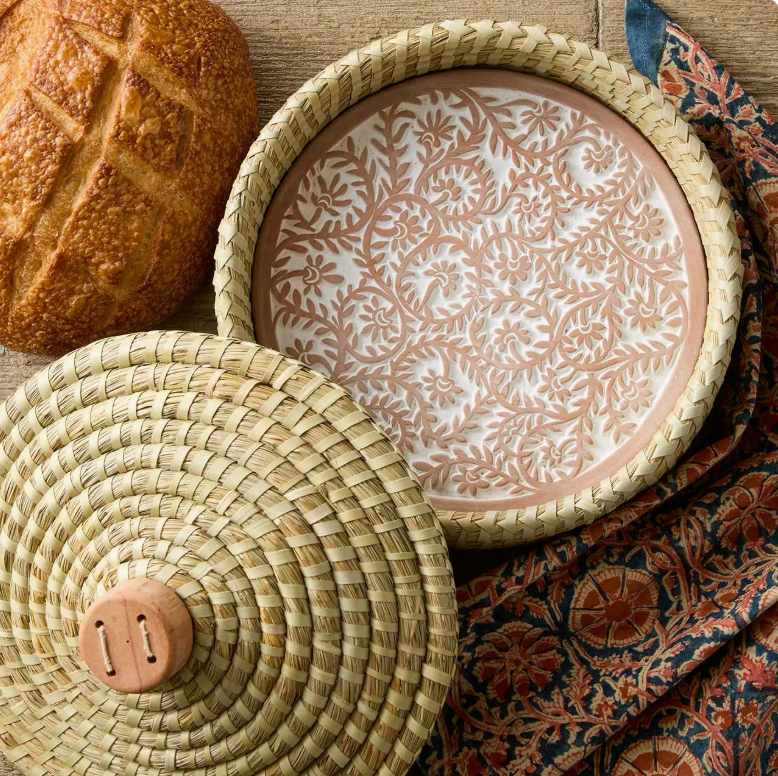 Handmade Lidded Terracotta Breadwarmer