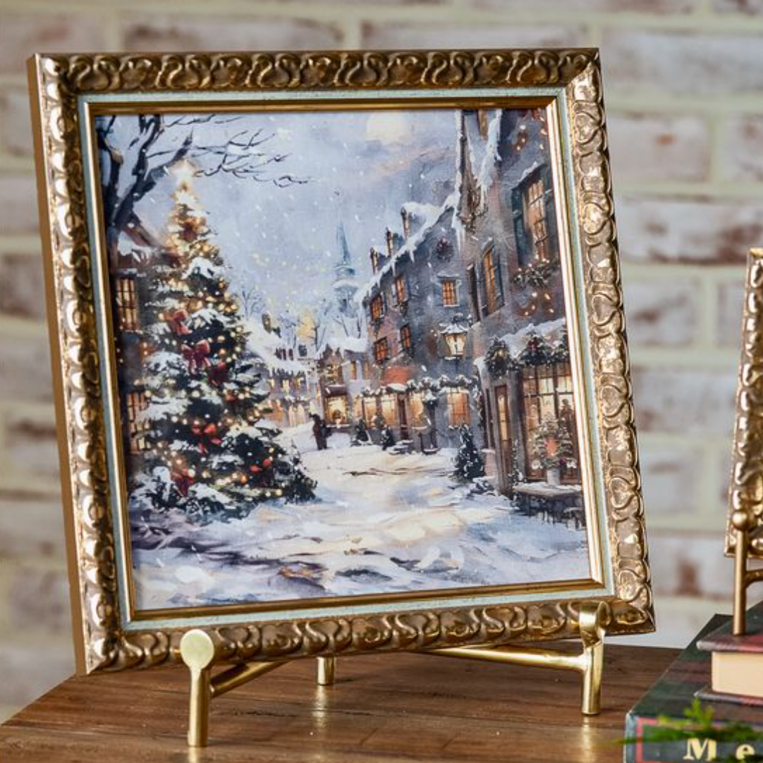Christmas Town Art Framed