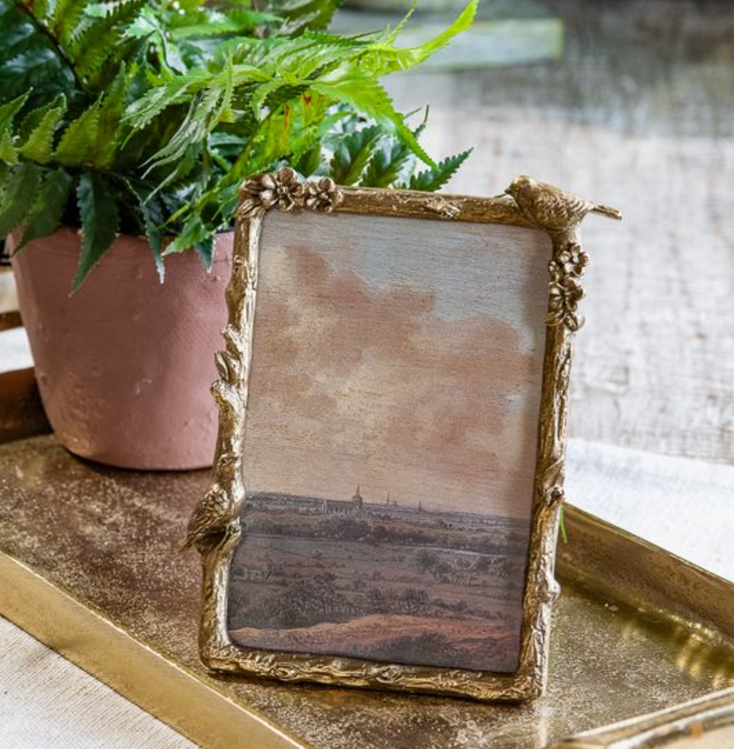 Bird Pewter Photo Frame
