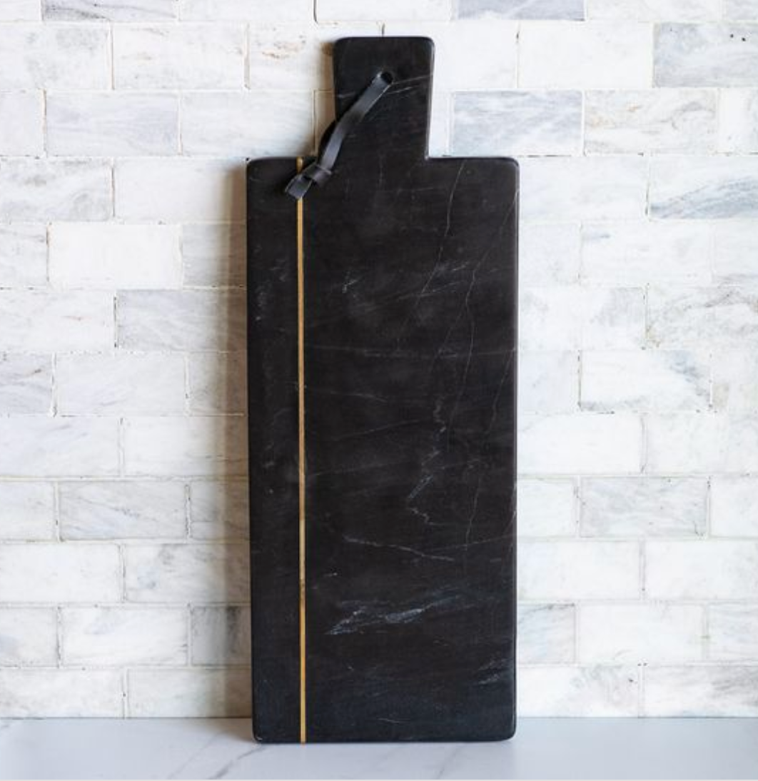 Black Marble Cheese Board 8" x 21'
