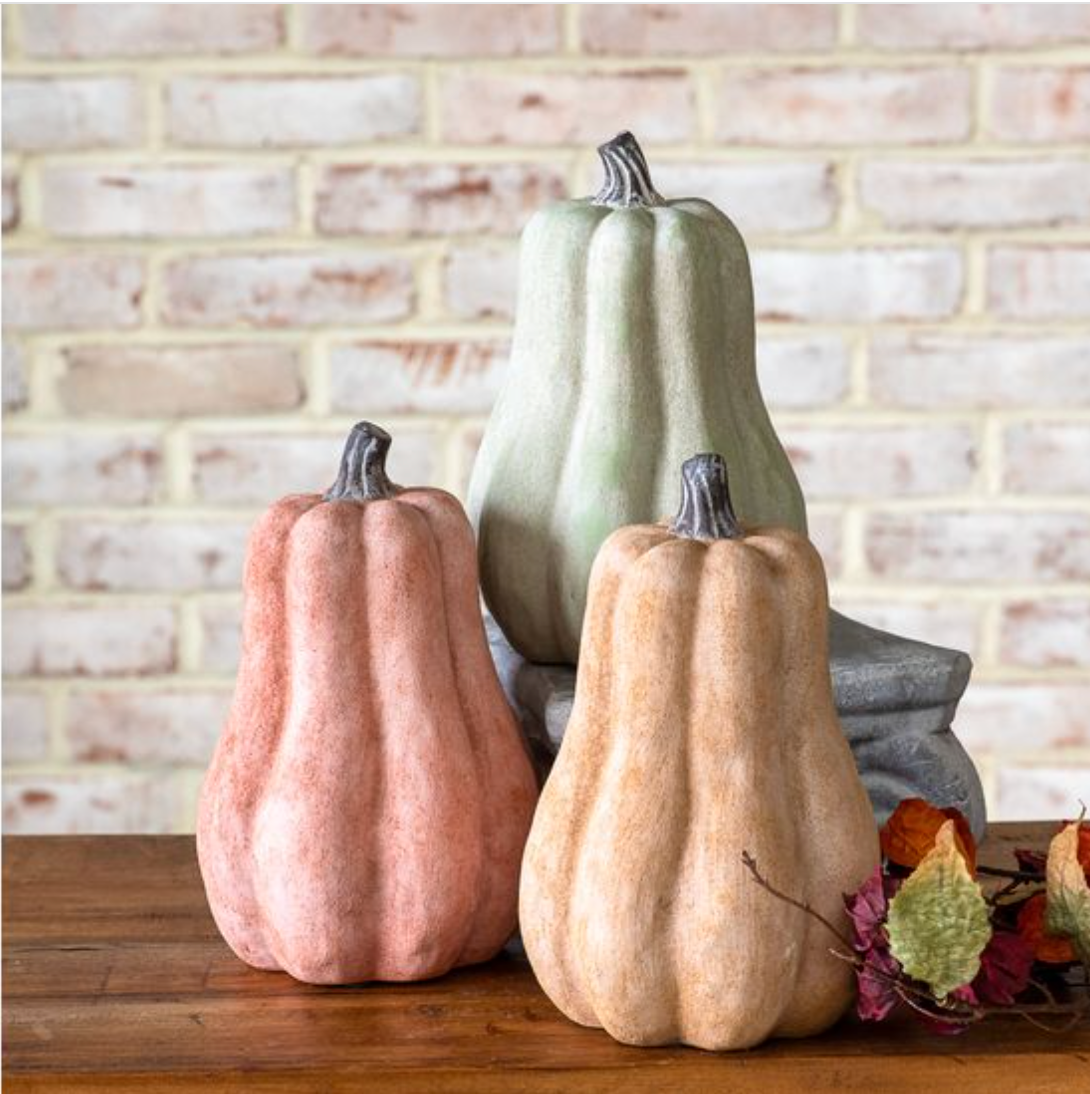 6.3" Fall Ceramic Gourd