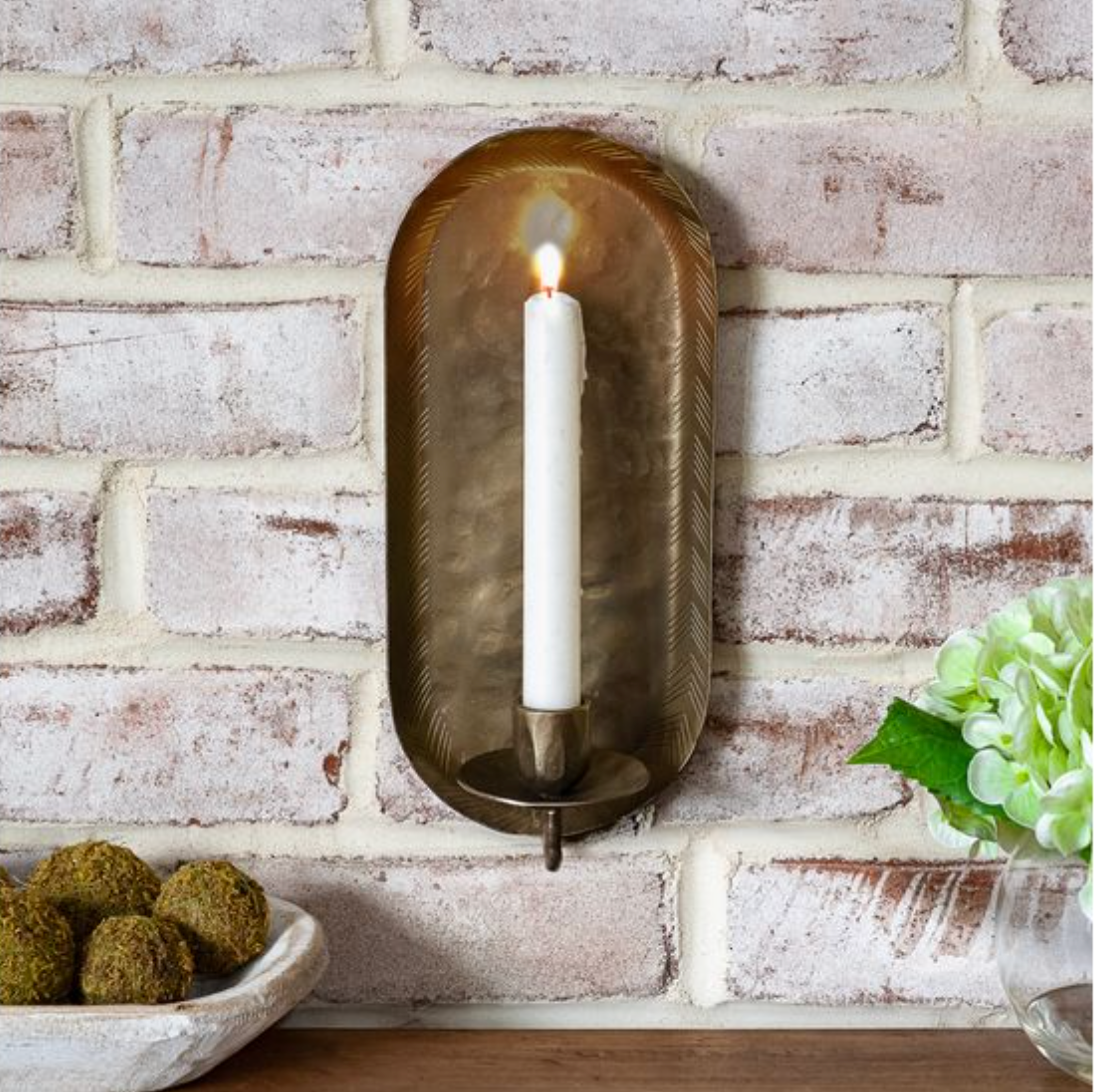 Antique Wall Taper Holder