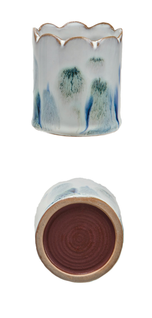 Stoneware Matchstick Holder with Striker