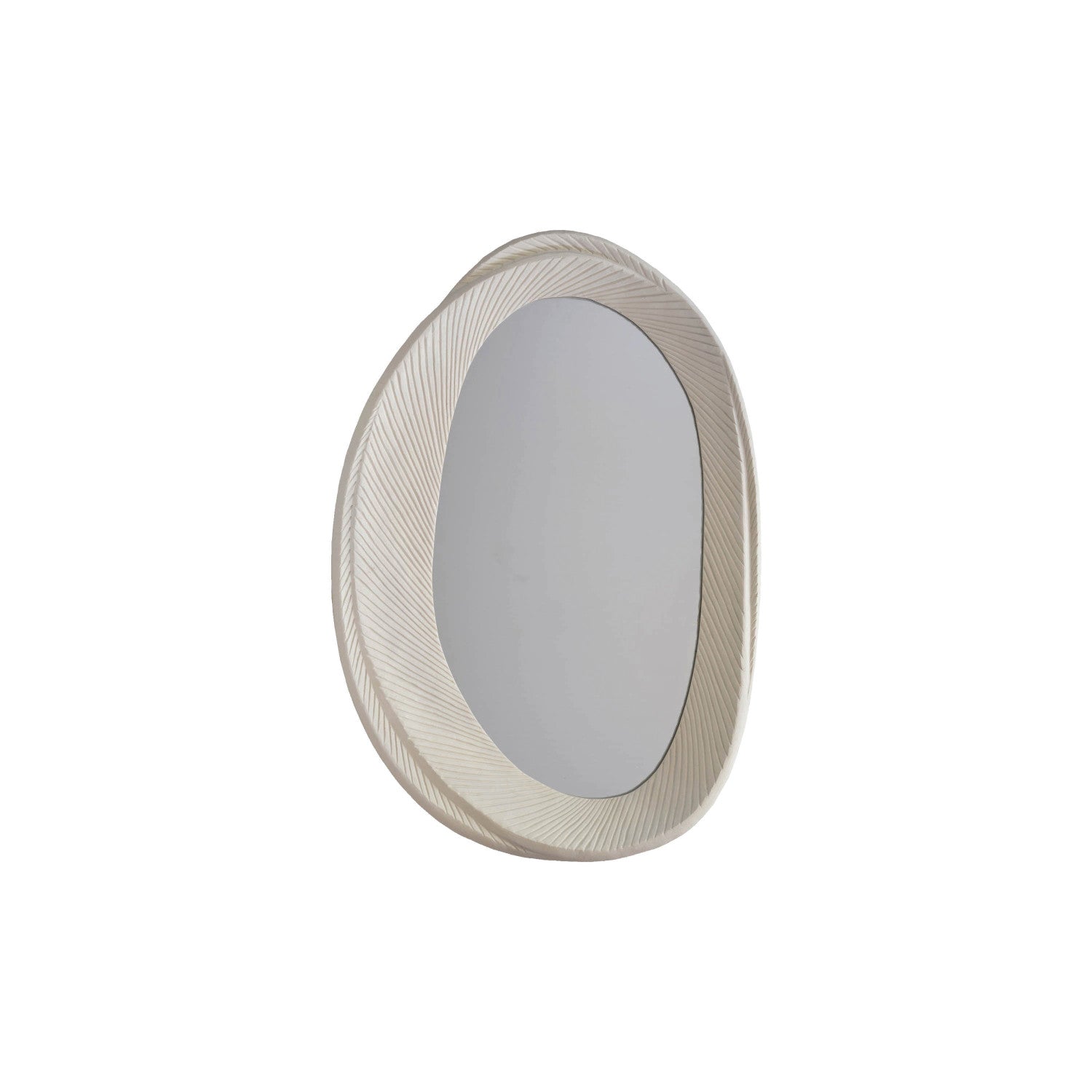 Framed Wall Mirror with Texture