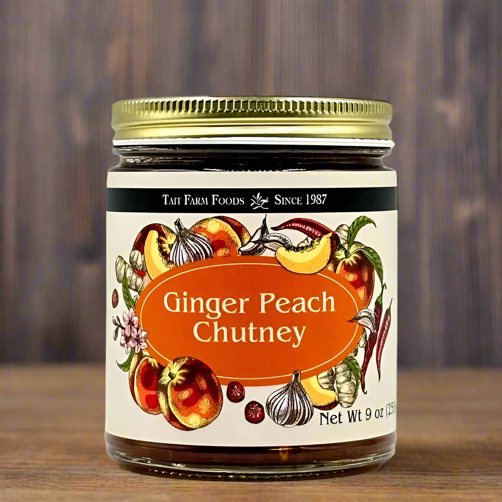 Ginger Peach Chutney