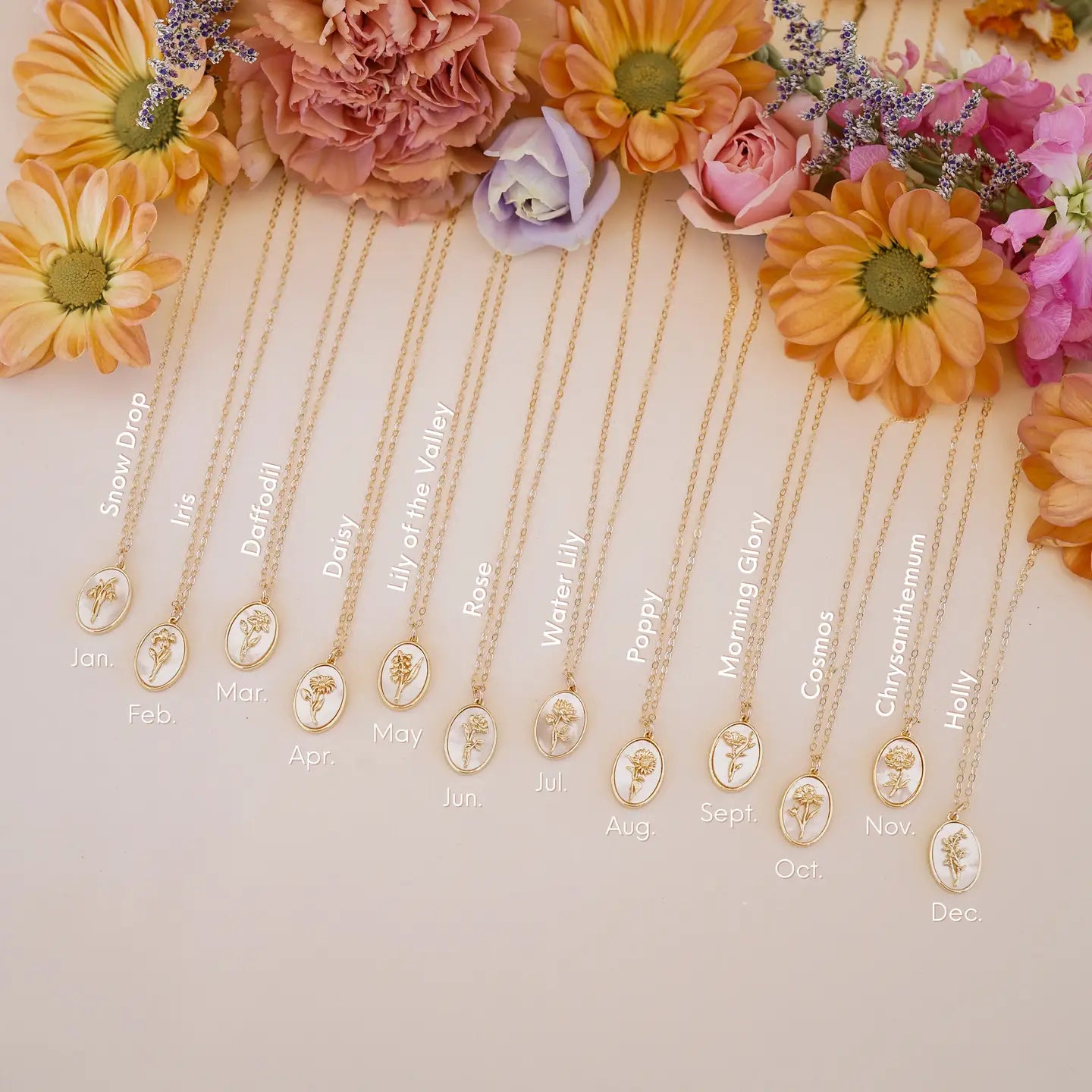 Birth Flower necklace