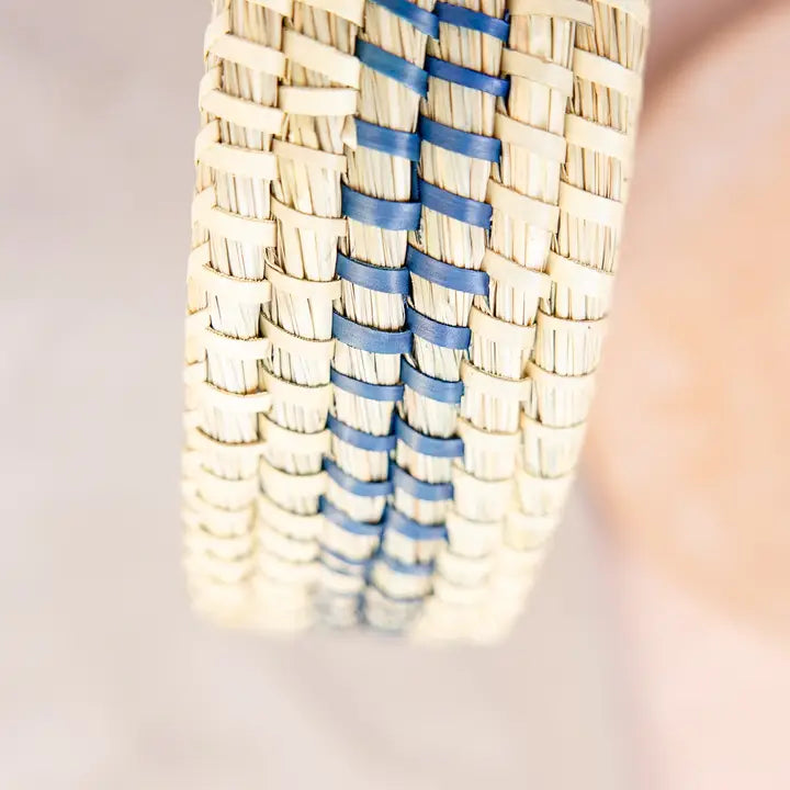 Weave Round Blue Bread Warmer