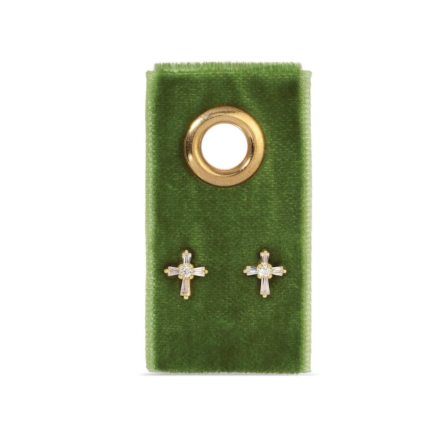 Single Stud on Velvet Tag