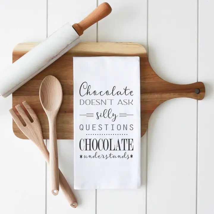 Chocolate Understands Tea Towel