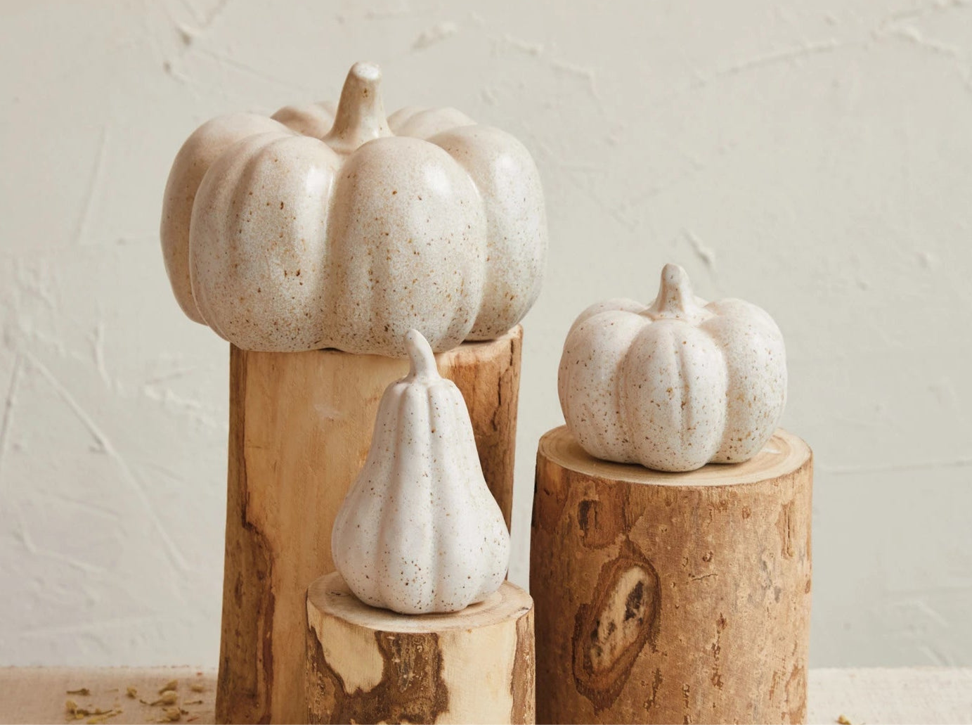 Stoneware Pumpkin, Reactive Glaze - 2 Styles