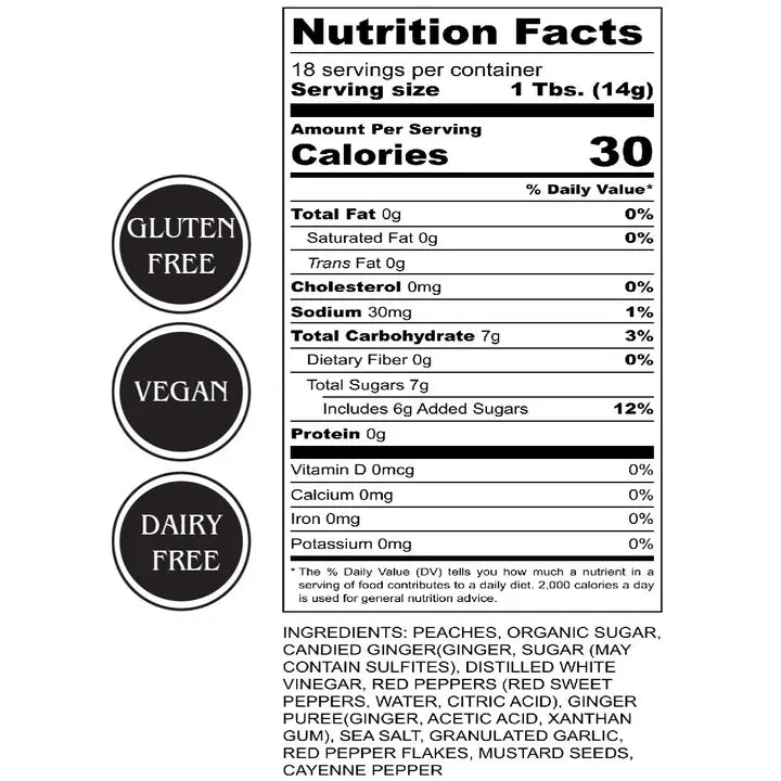 Ginger Peach Chutney