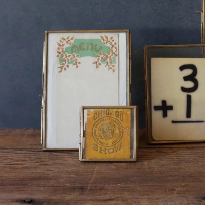 Brass and Glass Photo Frame